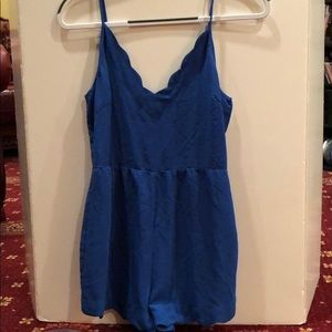 Royal blue romper